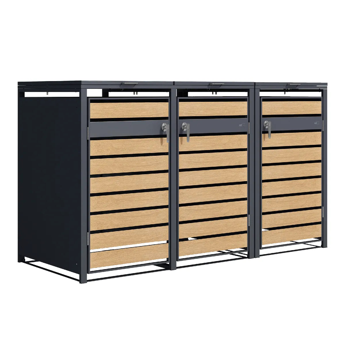 Axi House Cubierta para Contenedor Acero Galvanizado 2 × 0,8 × 1,16 m Gris Anthracite