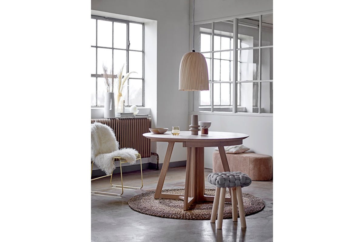 Luxusbetten24 Ismar Vase aus Hellem Steingut
