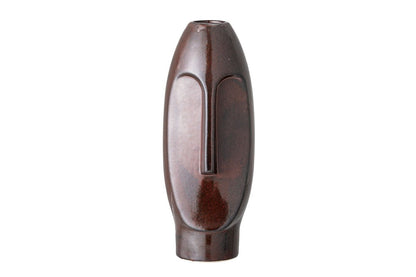 Luxusbetten24 Designvase Terra Skulpt Braune Steingut Vase Wohnzimmer