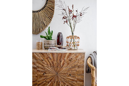 Luxusbetten24 Designvase Terra Skulpt Braune Steingut Vase Wohnzimmer
