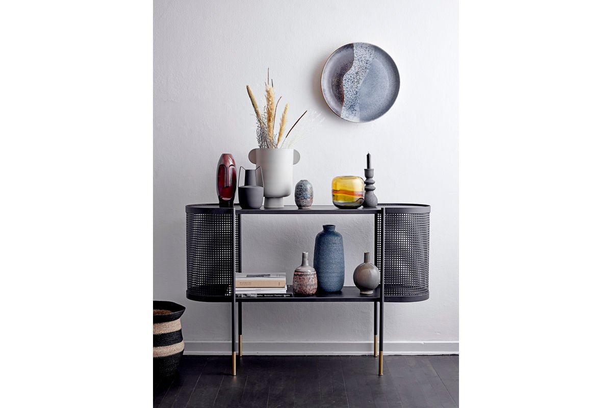 Luxusbetten24 Designvase Terra Skulpt Braune Steingut Vase Wohnzimmer