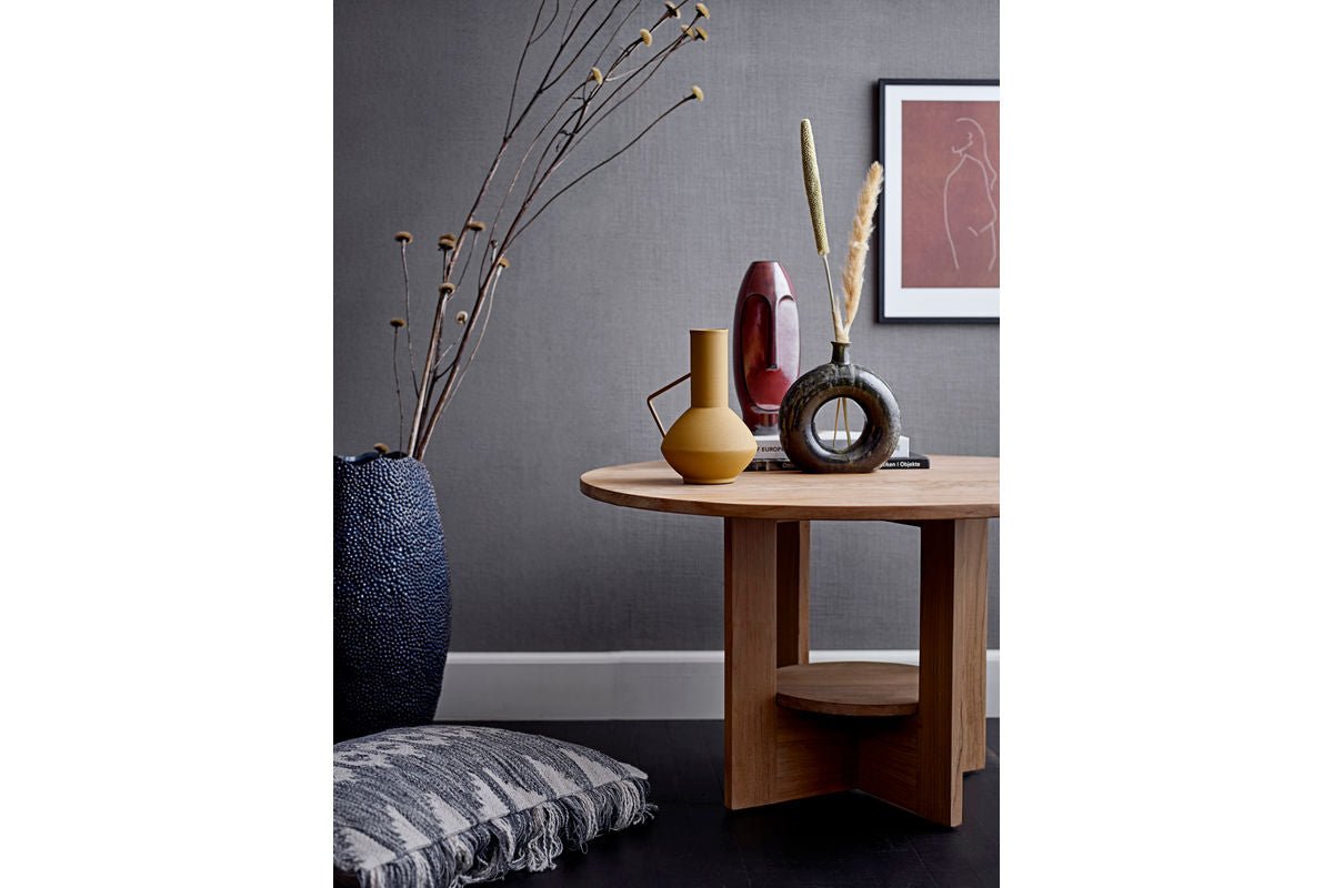 Luxusbetten24 Designvase Terra Skulpt Braune Steingut Vase Wohnzimmer