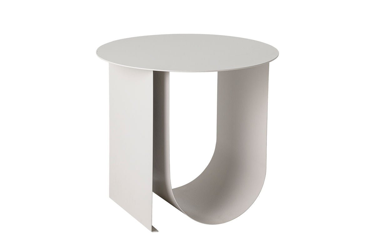 Luxusbetten24 Niko Beistelltisch, Minimalistisches Design, Beige, Wohnzimmer