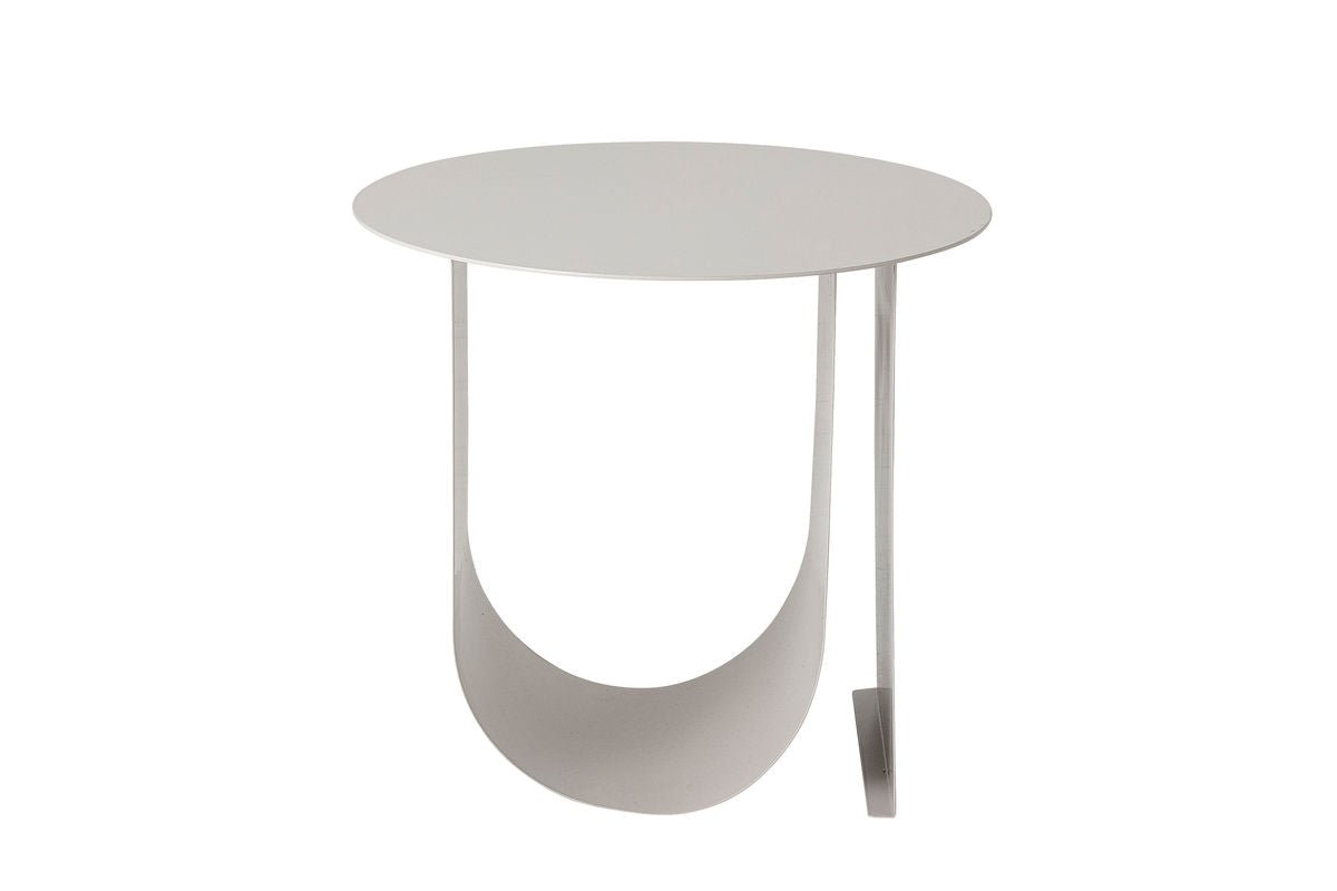 Luxusbetten24 Niko Beistelltisch, Minimalistisches Design, Beige, Wohnzimmer