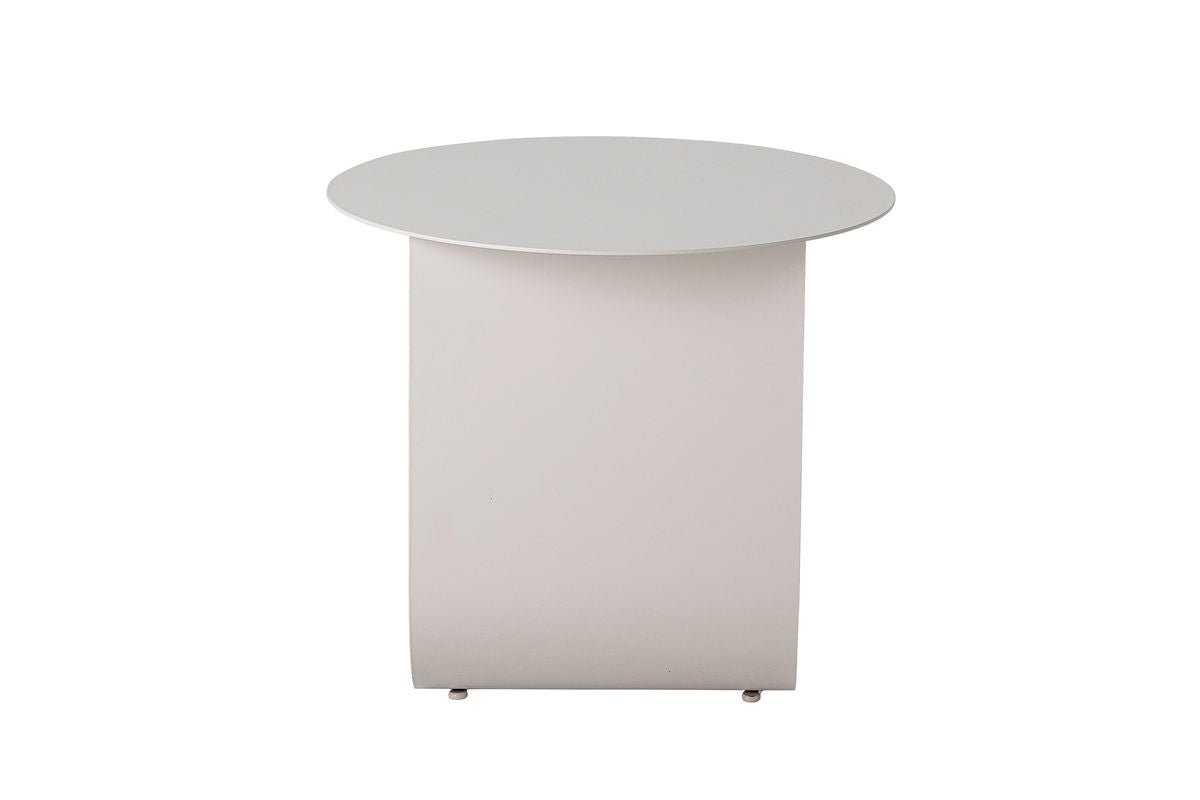 Luxusbetten24 Niko Beistelltisch, Minimalistisches Design, Beige, Wohnzimmer