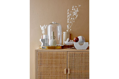 Vase "Snow" – Weiße Steingutvase