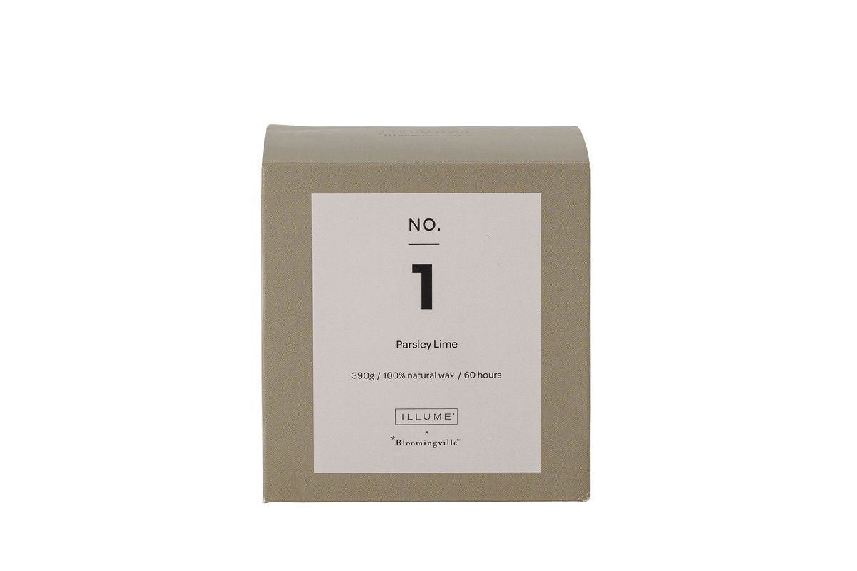 Verde Duftkerze Parsley Lime Grün – Natürliches Wachs, 210 g