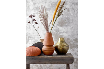 Bloomingville Vase Combo 3er Set aus Schwarzer Terrakotta
