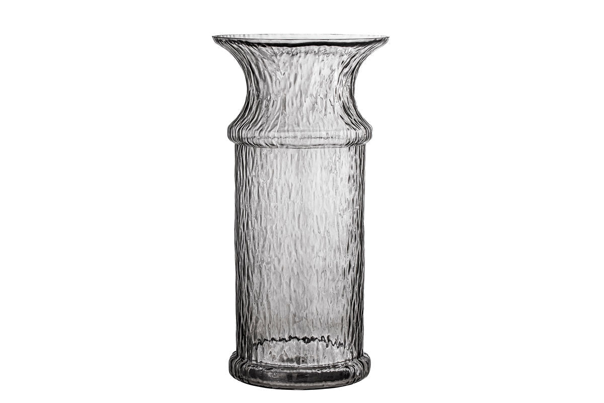 Luxusbetten24 Sivra Vase Glas Grau