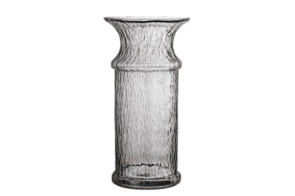 Luxusbetten24 Sivra Vase Glas Grau