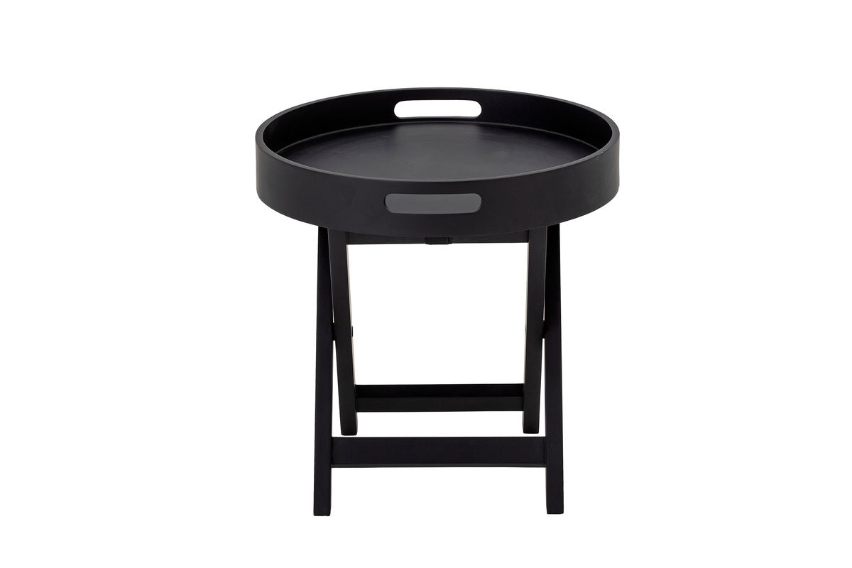 Luxusbetten24 Sora Beistelltisch Holztablett Modern Elegantes Schwarz
