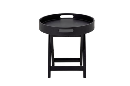Luxusbetten24 Sora Beistelltisch Holztablett Modern Elegantes Schwarz