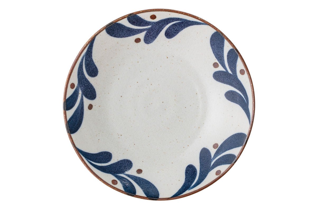 Luxusbetten24 Zeno Premium Servierteller aus Porzellan, Blau, Handgefertigt