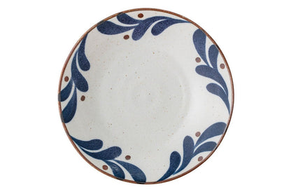 Luxusbetten24 Zeno Premium Servierteller aus Porzellan, Blau, Handgefertigt