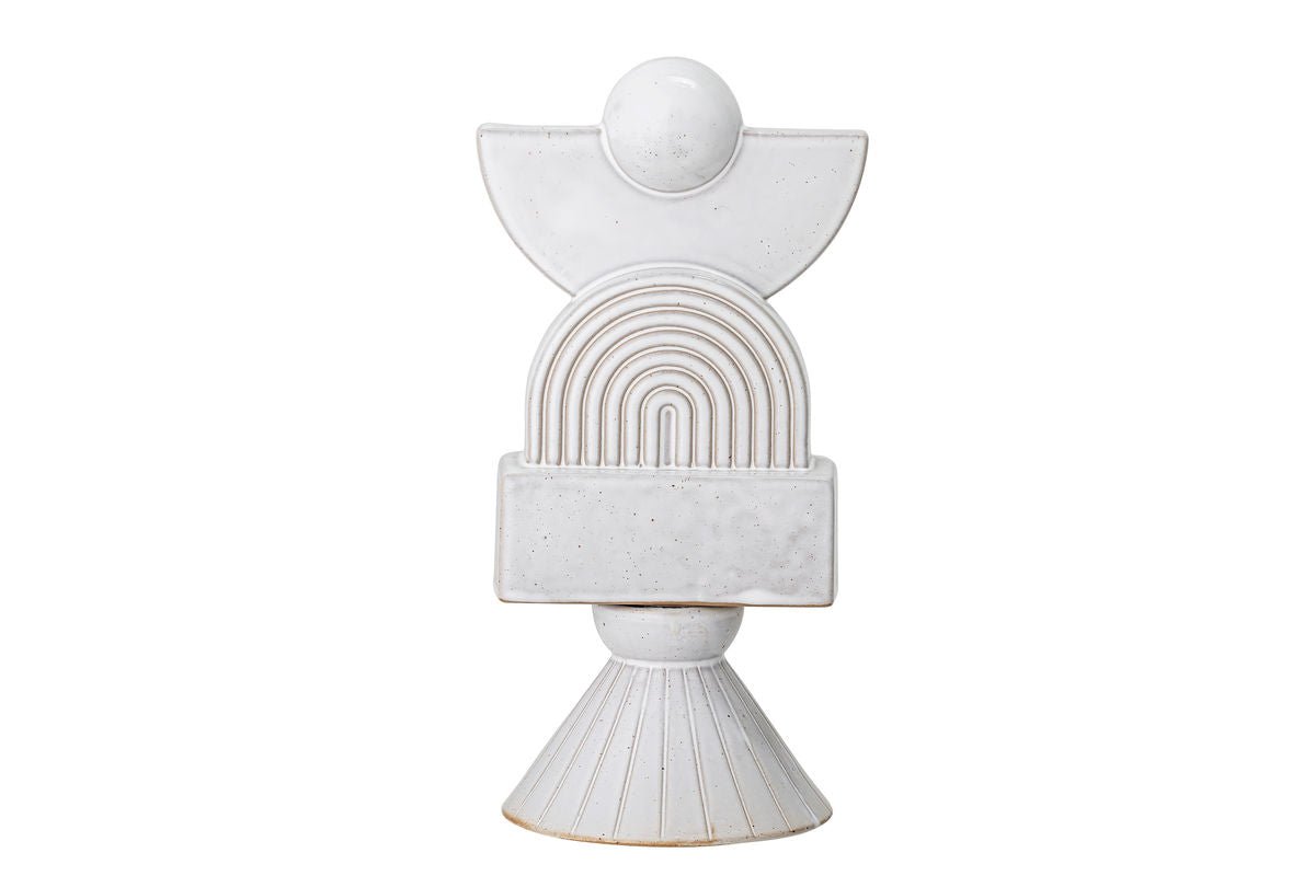 Luxusbetten24 Svalen Skulptur Designobjekt aus Steingut, Weiß, Dekorativ