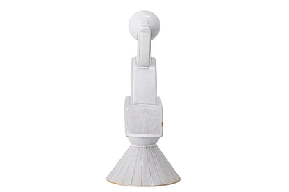 Luxusbetten24 Svalen Skulptur Designobjekt aus Steingut, Weiß, Dekorativ