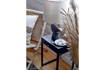 Savage Tischlampe Matt Schwarz Terrakotta Design Modern Leuchte