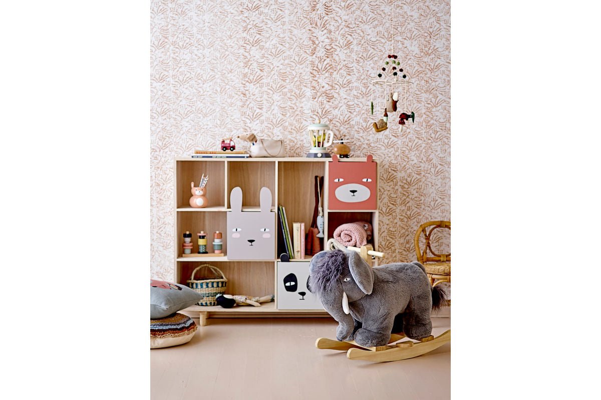 Kinder Bücherregal Alia – Holzregal mit Schubladen & Tiermotiven für Bücher & Spielzeug