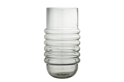 Luxusbetten24 Cloudy Glasvase - Elegante Dekorationsvase für Wohnraum und Badezimmer
