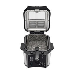 Brandt FRI30X Freidora Eléctrica Compacta 2,5L Negro/Inox