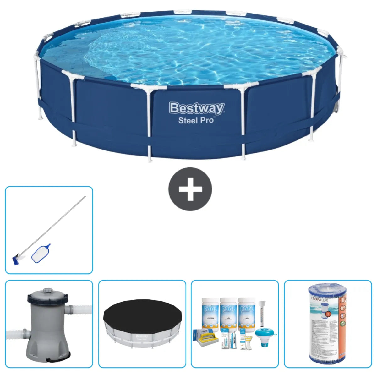Piscine Tubulaire Ronde Bestway Steel Pro MKR00011655806