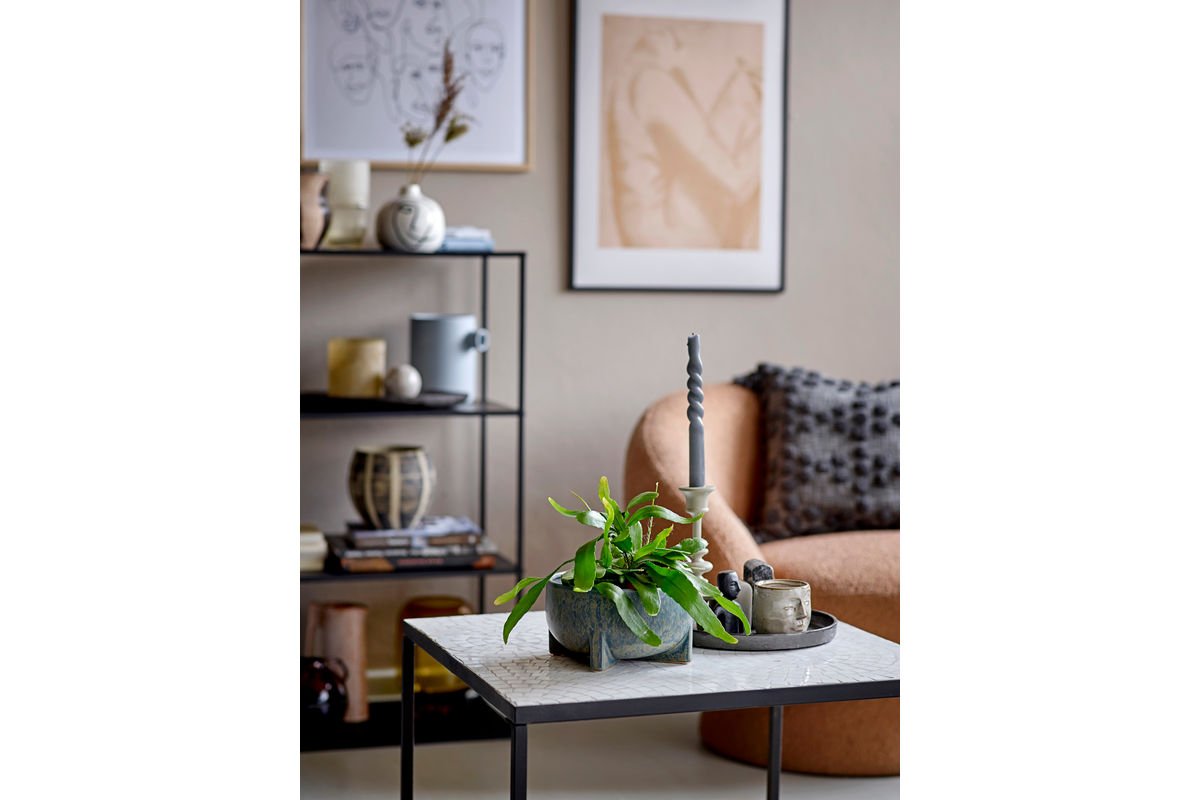 Luxusbetten24 Vase Azura Steingut Blau Handgefertigt Elegante Dekoration