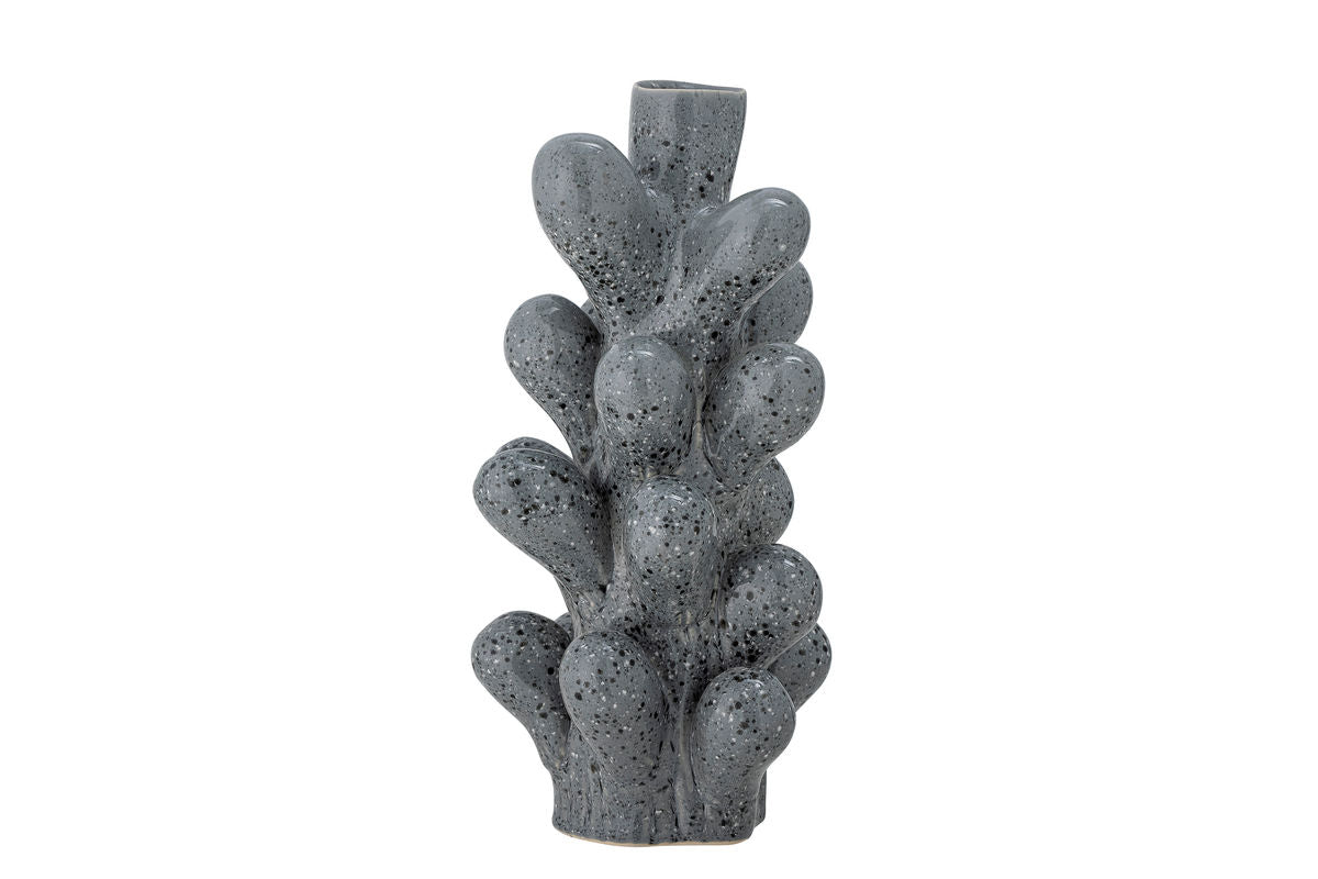 Luxusbetten24 Corale Cliff Keramik Vase Grau