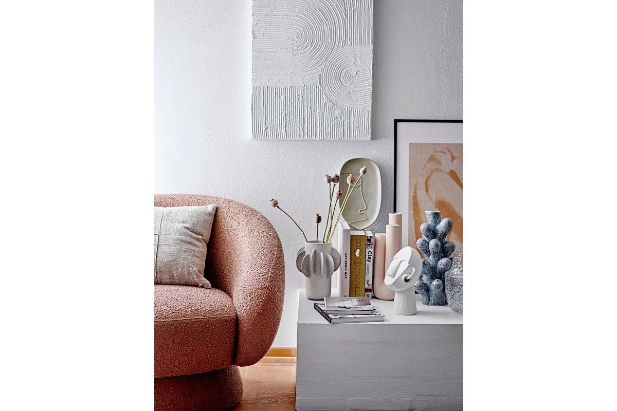 Luxusbetten24 Corale Cliff Keramik Vase Grau