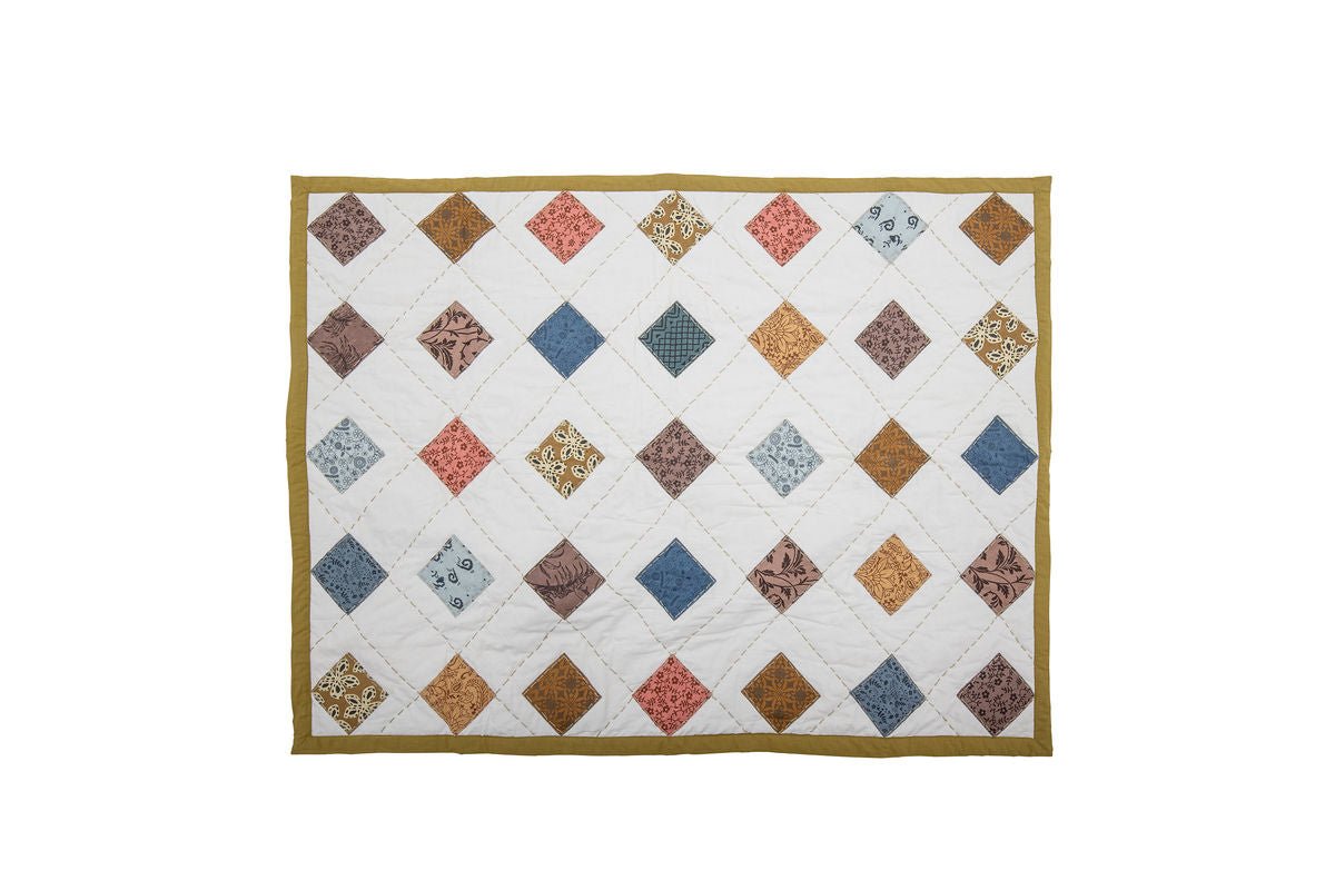 Kinder-Quilt Liora – Bunte Baumwolldecke für Jungen und Mädchen