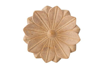 Luxusbetten24 Calma Schale Marmor Sandfarbe Elegant Design, Naturton