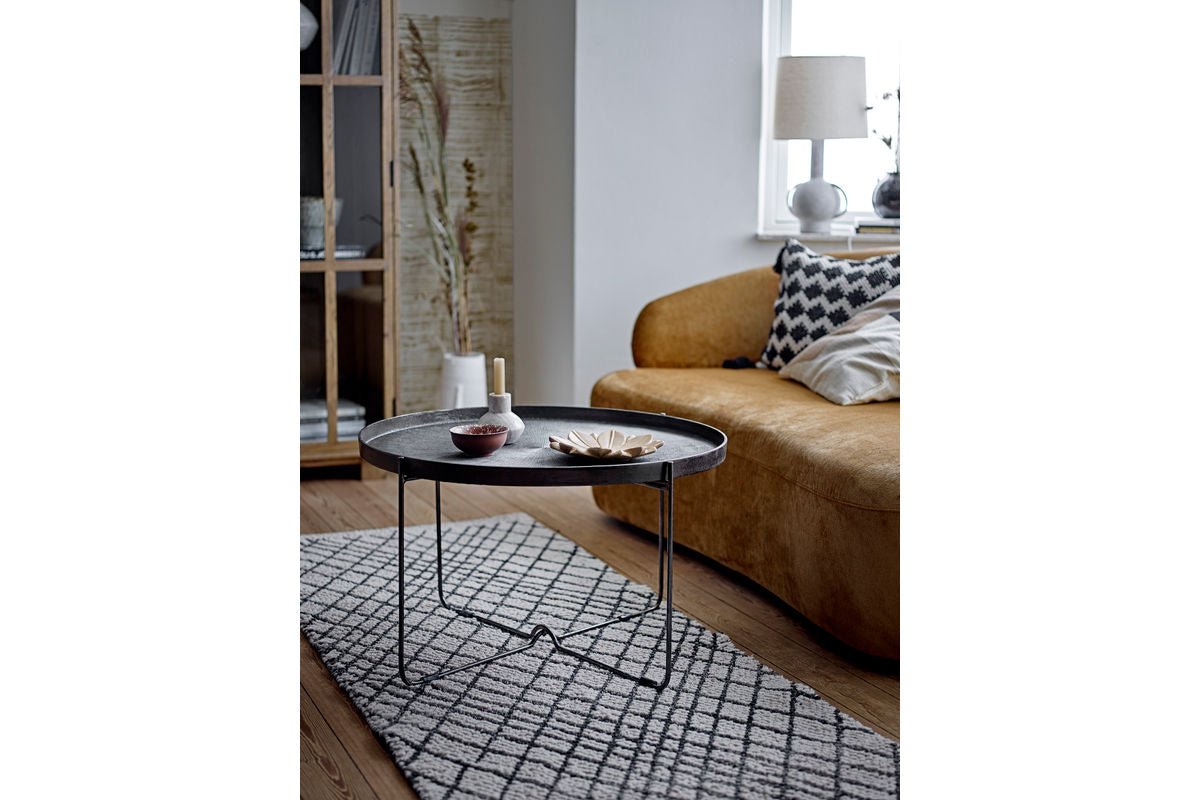 Luxusbetten24 Calma Schale Marmor Sandfarbe Elegant Design, Naturton