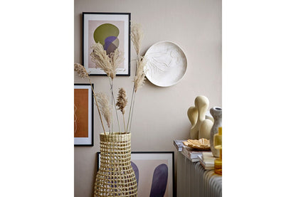 Luxusbetten24 Calma Schale Marmor Sandfarbe Elegant Design, Naturton