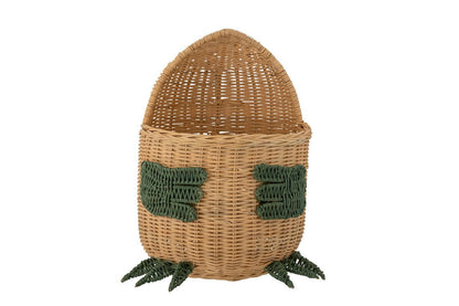 Luxusbetten24 Sino Dinosaurierkorb Aufbewahrungskorb aus Rattan Design, Braun