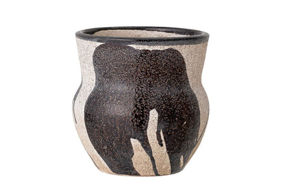 Deko-Blumentopf Arosa – Handgefertigtes Design in Schwarz
