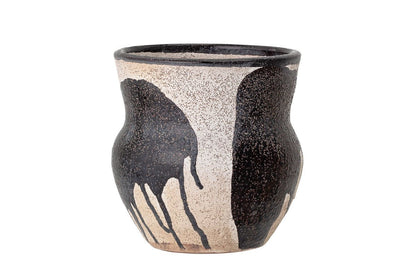 Deko-Blumentopf Arosa – Handgefertigtes Design in Schwarz