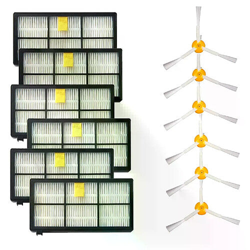 Kit 3 Cepillos y Filtros HEPA iRobot Roomba 800 900
