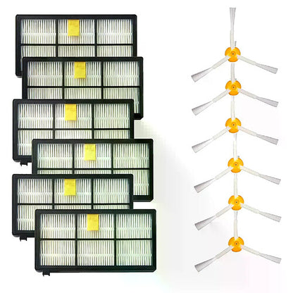 Kit 3 Cepillos y Filtros HEPA iRobot Roomba 800 900