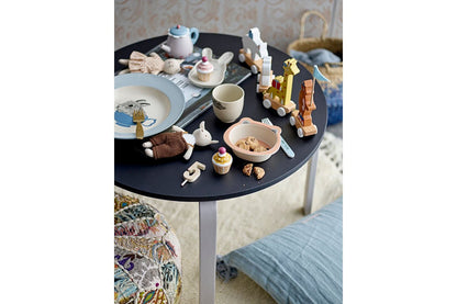 Luxusbetten24 Ariel Spielset Buntes Teeservice mit Tablett und Cupcakes