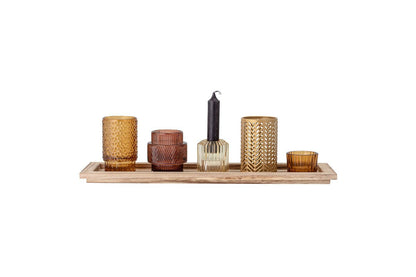 Luxusbetten24 Brown Parade Teelichthalter Set 5‑teilig Braun