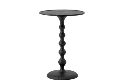 Luxusbetten24 Varo Beistelltisch Schwarz Aluminium