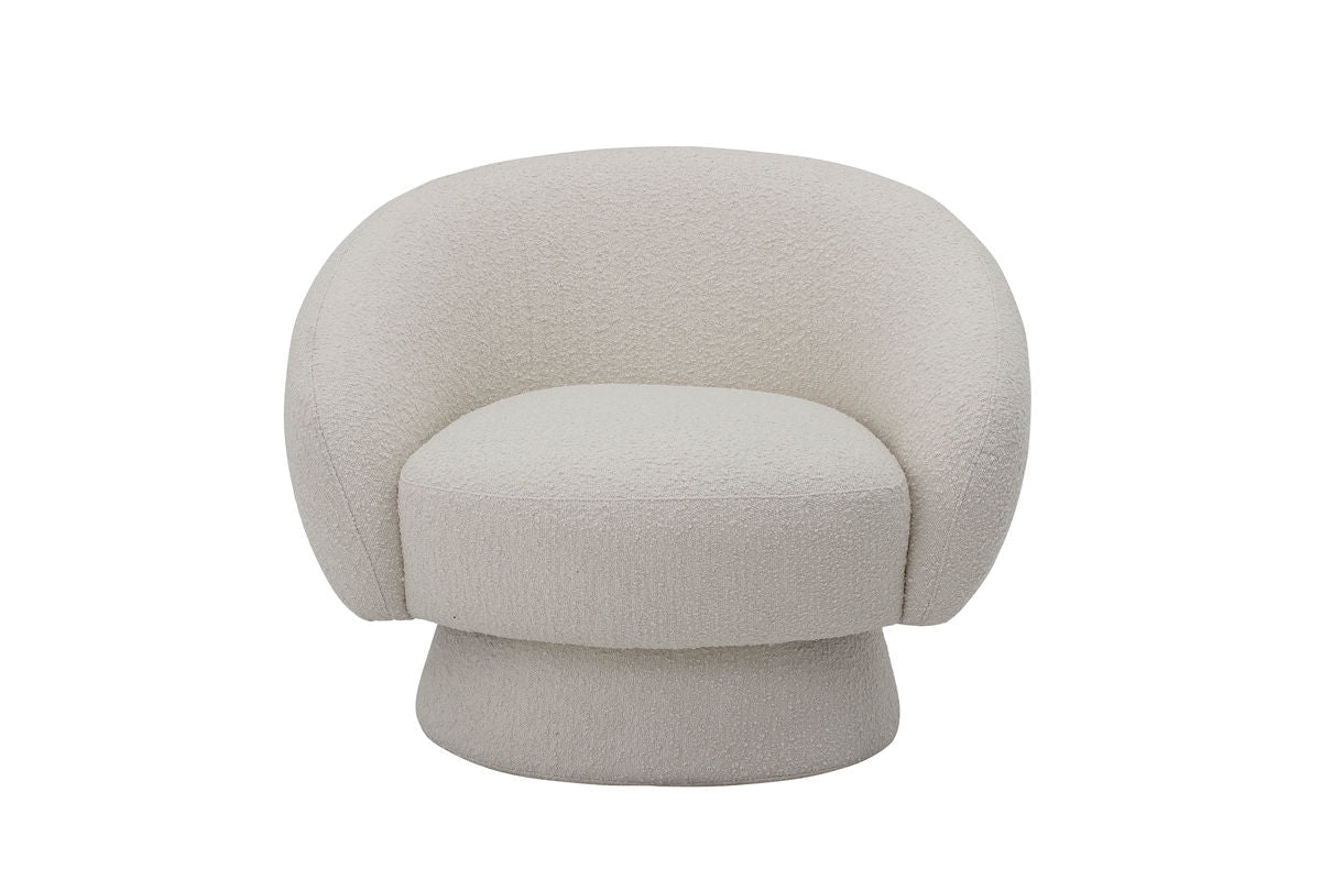 Luxusbetten24 Lounge Sleeper Sessel Creme/Weiß