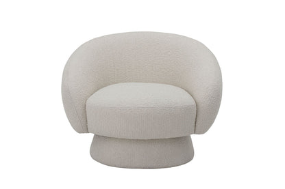 Luxusbetten24 Lounge Sleeper Sessel Creme/Weiß