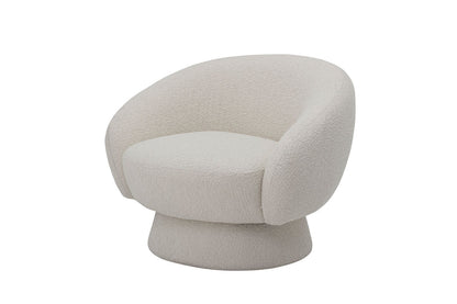 Luxusbetten24 Lounge Sleeper Sessel Creme/Weiß