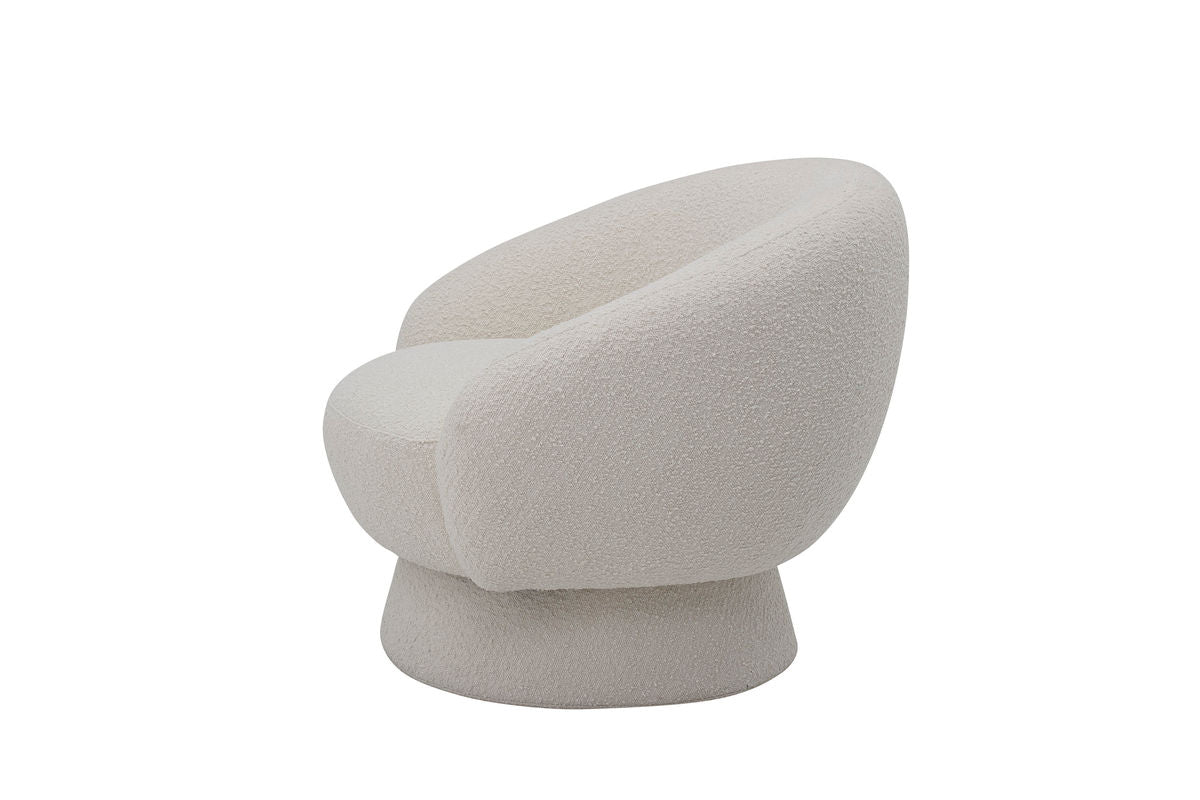 Luxusbetten24 Lounge Sleeper Sessel Creme/Weiß