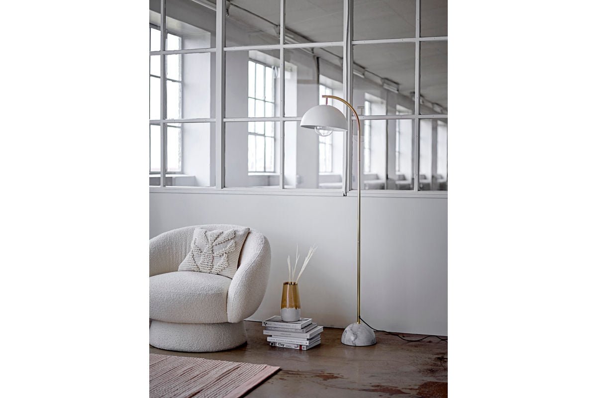 Luxusbetten24 Lounge Sleeper Sessel Creme/Weiß