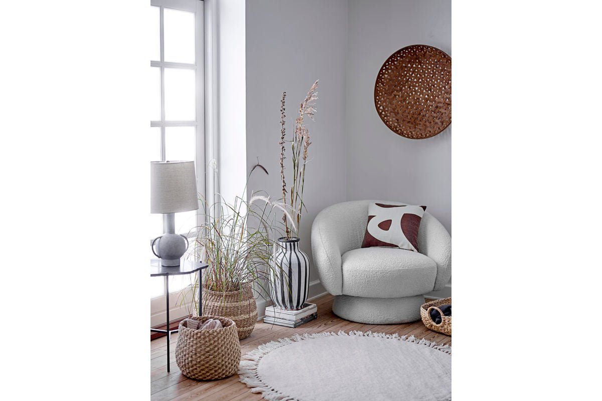Luxusbetten24 Greyli Tischlampe Terrakotta Grau