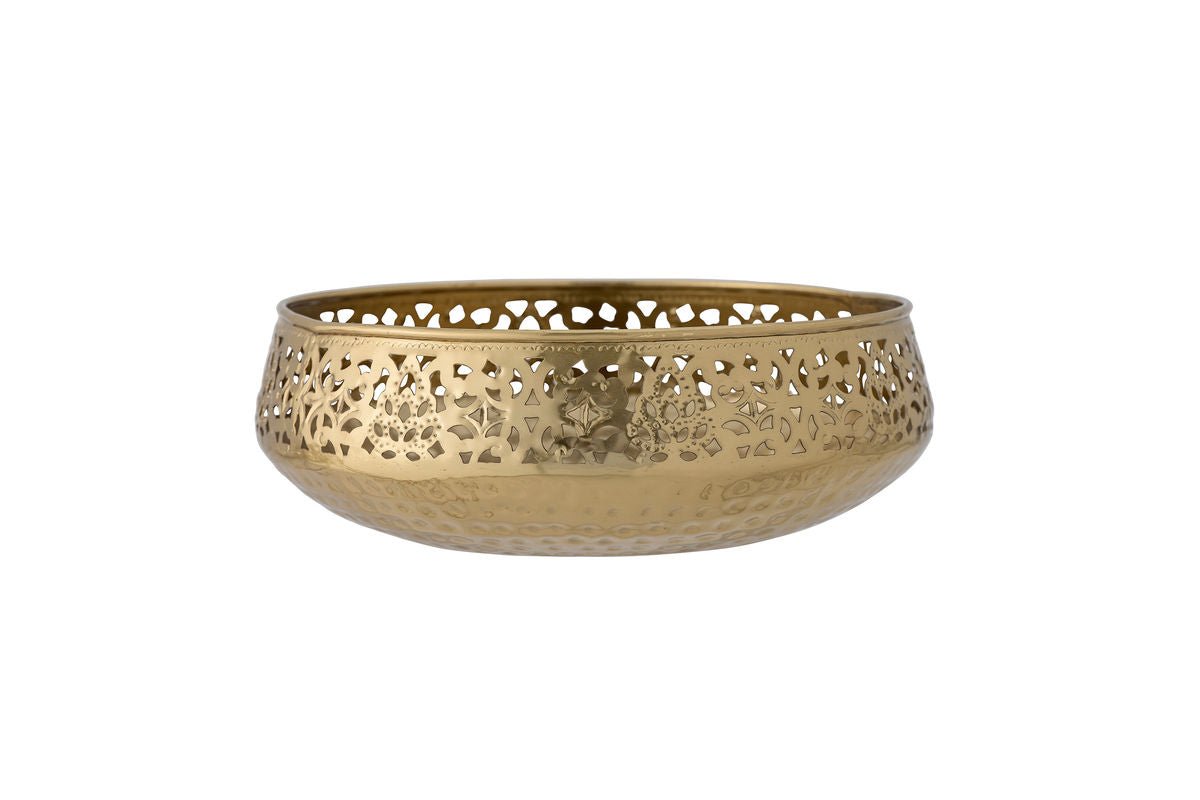 Deko-Schale Zaira – Metall in Goldoptik