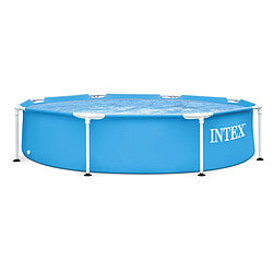 Intex Metal Frame Piscina Tubular Resistente 2,44 m x 0,51 m Azul