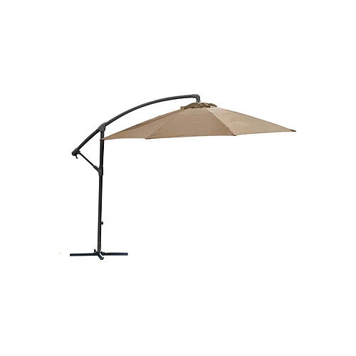 Alizé Parasol desporté rond 3 m - Taupe