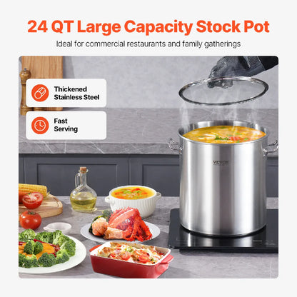 Marmite Inox 33cm Vevor Argent MKR00022438871